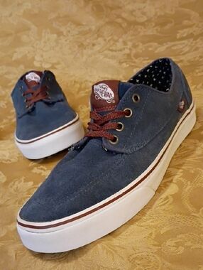 VANS Classic  Casual Suede Low-Top Blue Men's 8.0 Women's 9.5